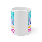 Cute, "Working From Home Princess" Gift Mug. For ladies who WFH! Handmade in England