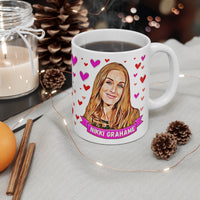 Nikki Grahame Commemorative Gift Fan Mug. Big Brother Fan Present. Handmade in England