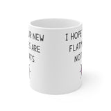 I Hope Your New Flatmates Are Not TWATS - New Flat Moving Home Present Funny Rude Student Gift Mug. Handmade in England