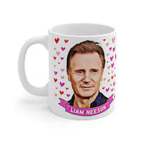 Liam Neeson Cute Gift Mug. Stunning Oil Painting Design. Great Fan Present! Handmade Locally!