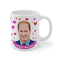 Prince William Appreciation Society Gift Fan Mug. Royal Family Present. Handmade in England