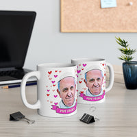 Pope Francis Cute Gift Mug. Stunning Oil Painting Design. Great Fan Present! Handmade Locally