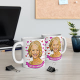 Helen Mirren Cute Mug. Stunning Oil Painting Design. Great Present For Fans! Handmade in England