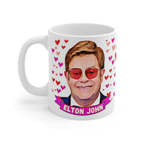 Elton John Cute Gift Mug. Stunning Oil Painting Design. Great Fan Present! Handmade Locally