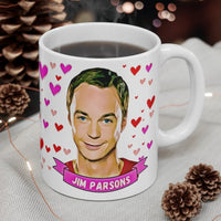 Jim Parsons Cute Gift Mug. Stunning Oil Painting Design. Great Fan Present! Handmade Locally