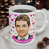 Rowan Atkinson Cute Gift Mug. Stunning Oil Painting Design. Great Fan Present! Handmade Locally