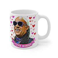 Stevie Wonder Cute Gift Mug. Stunning Oil Painting Design. Great Fan Present! Handmade Locally