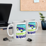 Camper Van Wanker Gift Mug - Funny & Rude Humour, Holiday, Staycation Present. Handmade in England