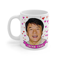 Jackie Chan Cute Gift Mug. Stunning Oil Painting Design. Great Fan Present! Handmade in USA