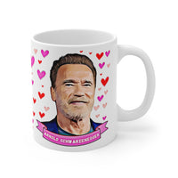 Arnold Schwarzenegger Cute Gift Mug. Stunning Oil Painting Design. Great Fan Present! Handmade