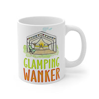 GLAMPING WANKER -  Funny Cheeky Cute Camping Staycation Holiday Gift Mug! UK Designed & Handmade