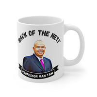 Professor Jonathan Van Tam "Back of the NET!" JVT Gift Fan Mug. Handmade in England