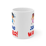 Jogging Wanker Gift Mug - Funny & Rude Present For Runners. Handmade in England