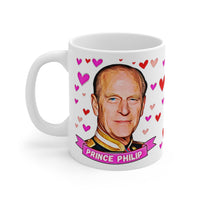 Prince Philip Commemorative Fan Mug. Royal Family Present. Handmade in England