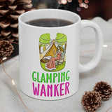 GLAMPING WANKER -  Funny Cheeky Cute Camping Staycation Holiday Gift Mug! UK Designed & Handmade