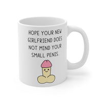 Hope Your New Girlfriend Does Not Mind Your Small PENIS Funny Rude Revenge Insult Gift Mug Ex Boyfriend Present