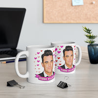 Robbie Williams  Cute Gift Mug. Stunning Oil Painting Design. Great Fan Present! Handmade