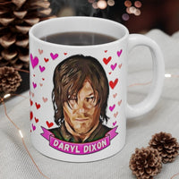 Daryl Dixon Walking Dead Cute Gift Mug. Stunning Oil Painting Design. Great Fan Present! Handmade