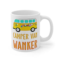 Camper Van Wanker -  Funny Cheeky Cute Gift Mug! UK. Present For Owners. Handmade in England