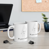 All Yours Tonight.. Seduction Gift Mug - Funny & Rude Sex Joke Boyfriend Present. Handmade in England