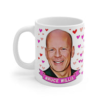 Bruce Willis  Cute Gift Mug. Stunning Oil Painting Design. Great Fan Present! Handmade in USA