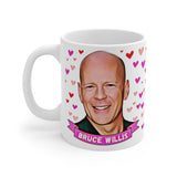 Bruce Willis  Cute Gift Mug. Stunning Oil Painting Design. Great Fan Present! Handmade in USA