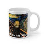 Back In The Office, "The Scream" Cheeky Gift Mug! For those dreading the office! Handmade in England. FREE FAST UK & USA DELIVERY!