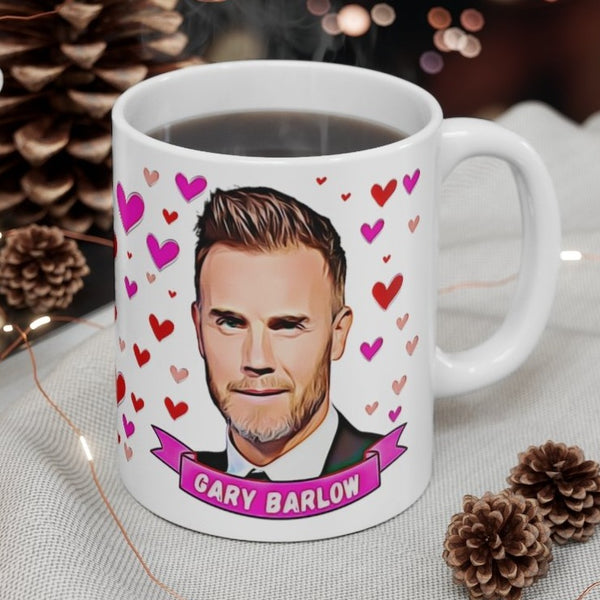 Gary Barlow Take That Cute Gift Mug. Stunning Oil Painting Design. Great Fan Present! Handmade