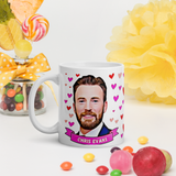 Chris Evans Fan Mug. Stunning Oil Painting Design. Great Present For Fans! Handmade in England