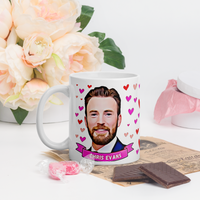 Chris Evans Fan Mug. Stunning Oil Painting Design. Great Present For Fans! Handmade in England